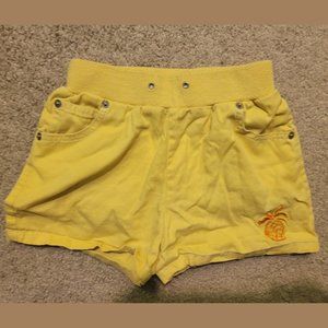 Yellow pineapple girls shorts
